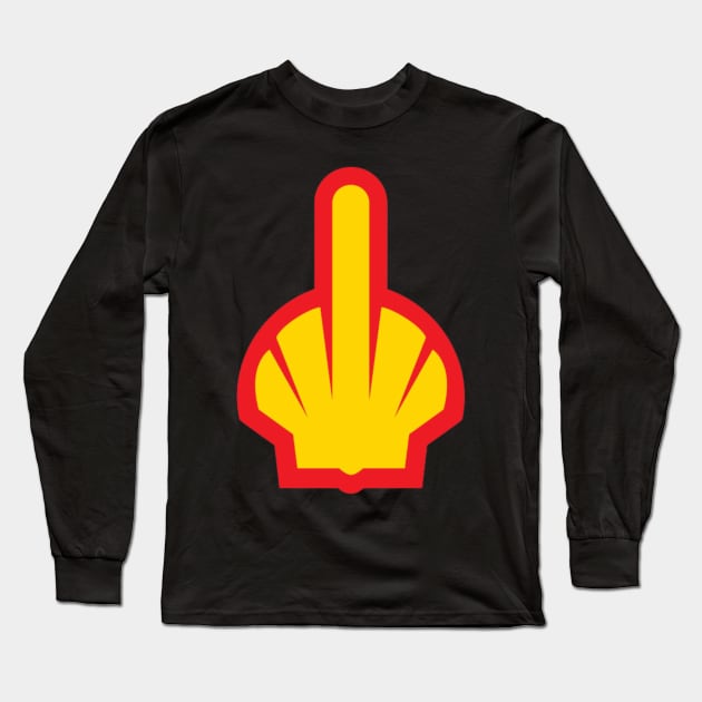 Hell logo | Fossil Fuel Sticker Fuel | Lets protest fuel price Long Sleeve T-Shirt by Tee Shop